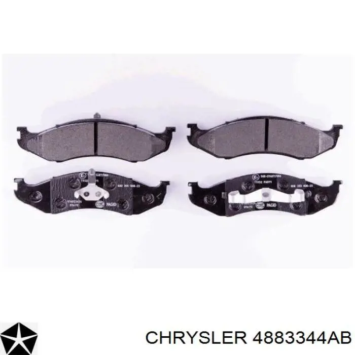 Купити 4883344AB Chrysler Колодки гальмівні передні, дискові