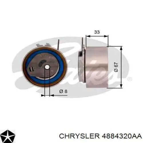 Натягувач ременя ГРМ 4884320AA Chrysler