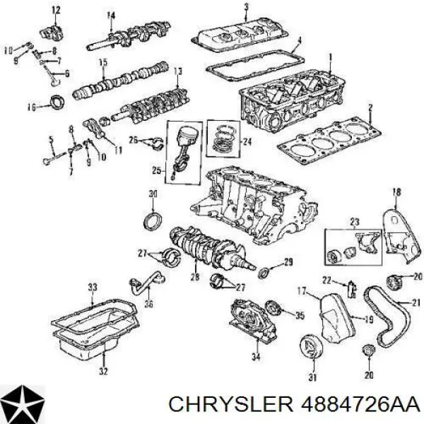  4884726AA Chrysler