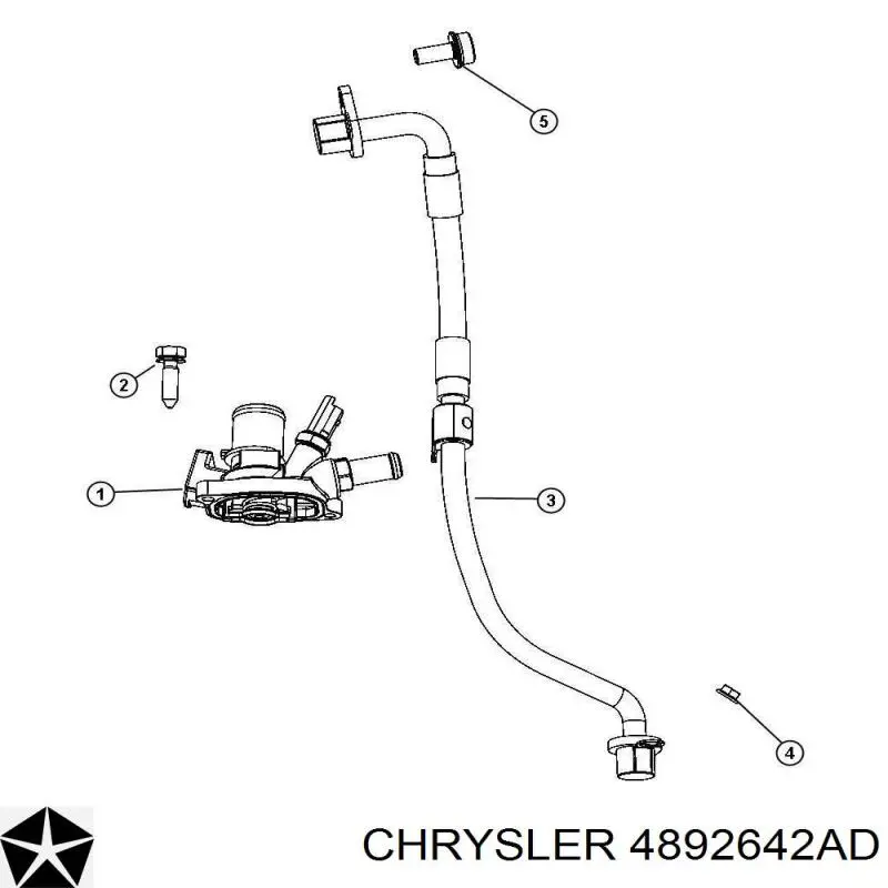 Автомобільний термостат Chrysler 4892642AD ціна, від 28.04 USD