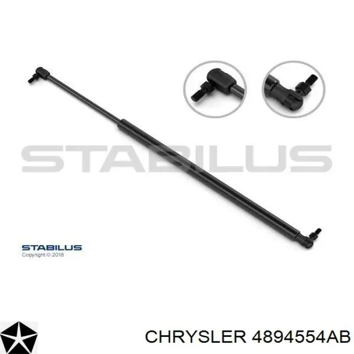 Амортизатор двері задньої Chrysler 4894554AB ціна, від 8.56 USD