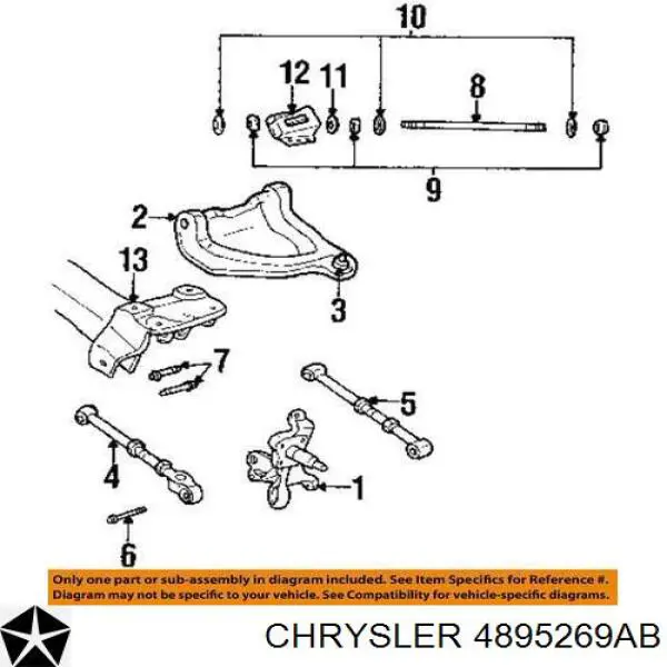  Chrysler 4895269AB ціна, від 82.35 USD