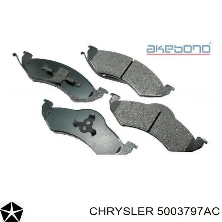 5003797AC Chrysler Передні гальмівні колодки