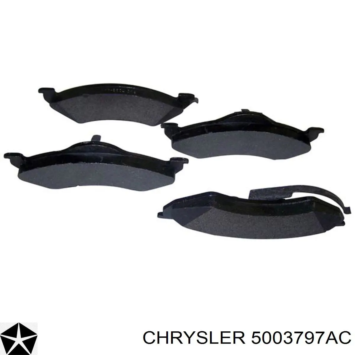 Гальмівні колодки Chrysler 5003797AC ціна, від 52.26 USD