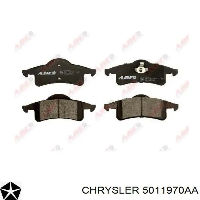 Купити 5011970AA Chrysler Задні колодки