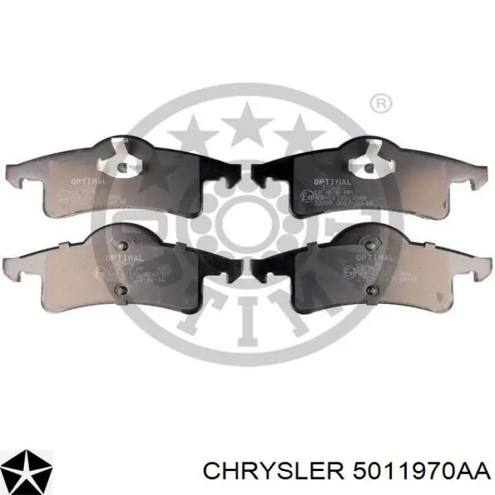 Задні гальмівні колодки Chrysler 5011970AA ціна, від 28.90 USD