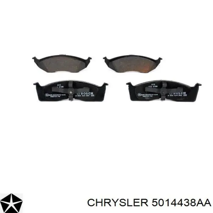 Передні тормозні колодки 5014438AA Chrysler