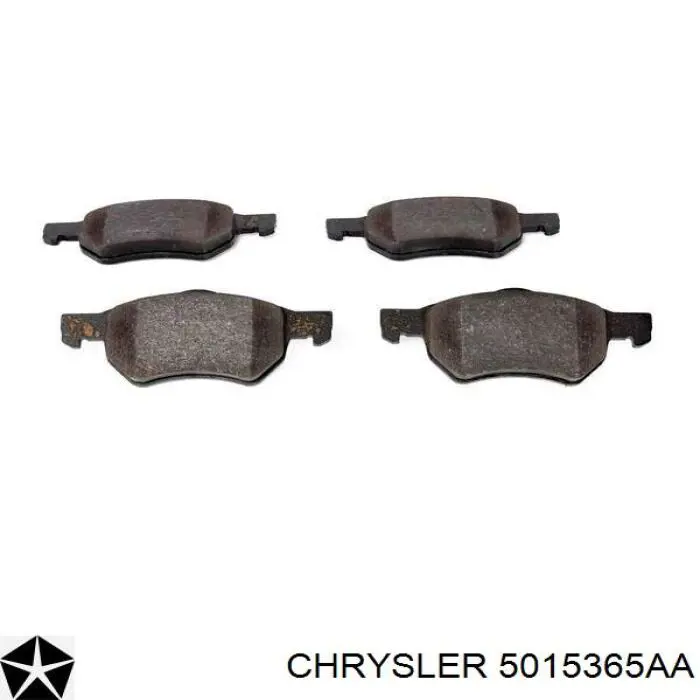 Гальмівні колодки Chrysler 5015365AA ціна, від 32.83 USD