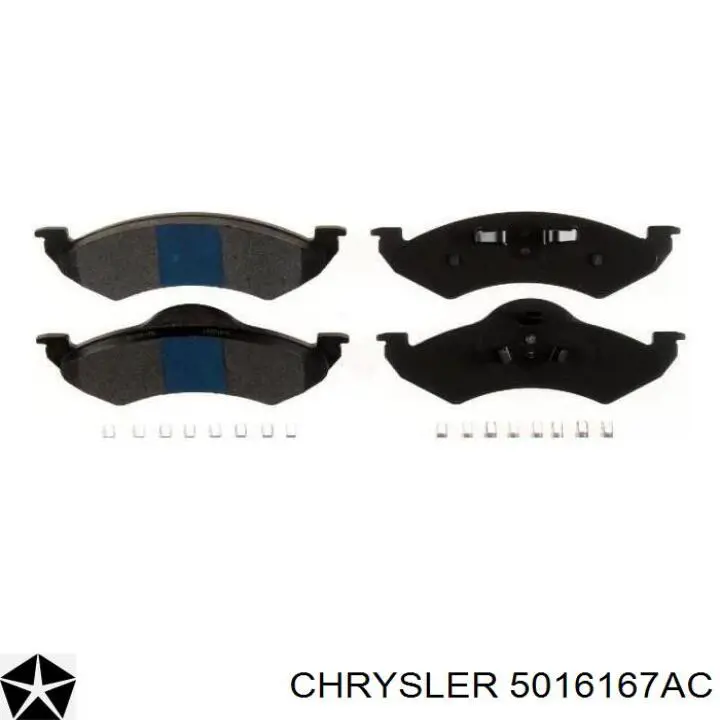 5016167AC Chrysler Передні гальмівні колодки