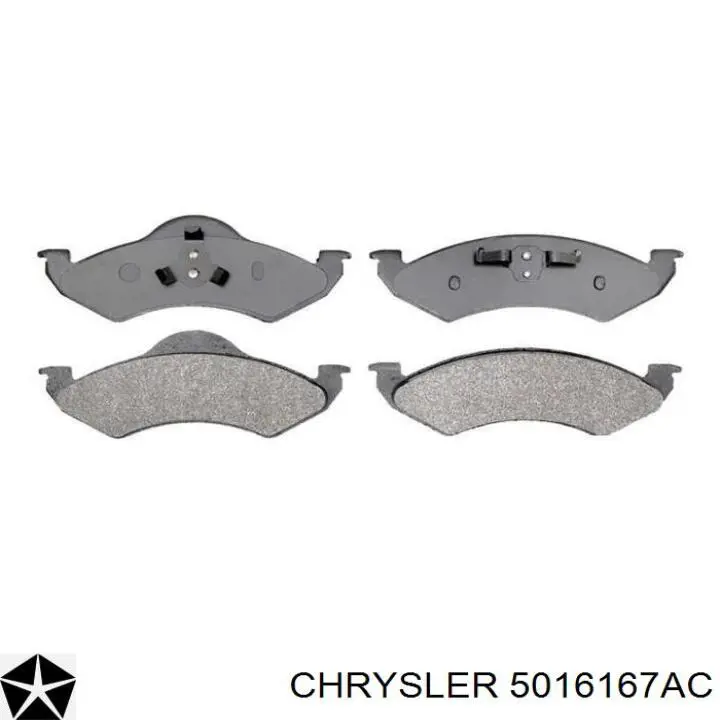 Купити 5016167AC Chrysler Колодки гальмівні передні, дискові