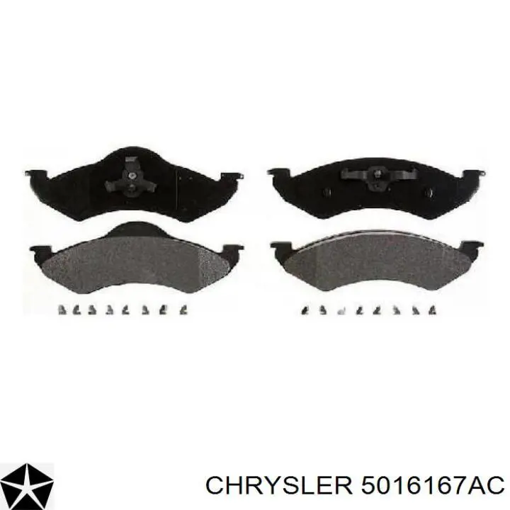 Гальмівні колодки Chrysler 5016167AC ціна, від 47.17 USD