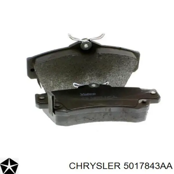 Гальмівні колодки Chrysler 5017843AA ціна, від 28.63 USD
