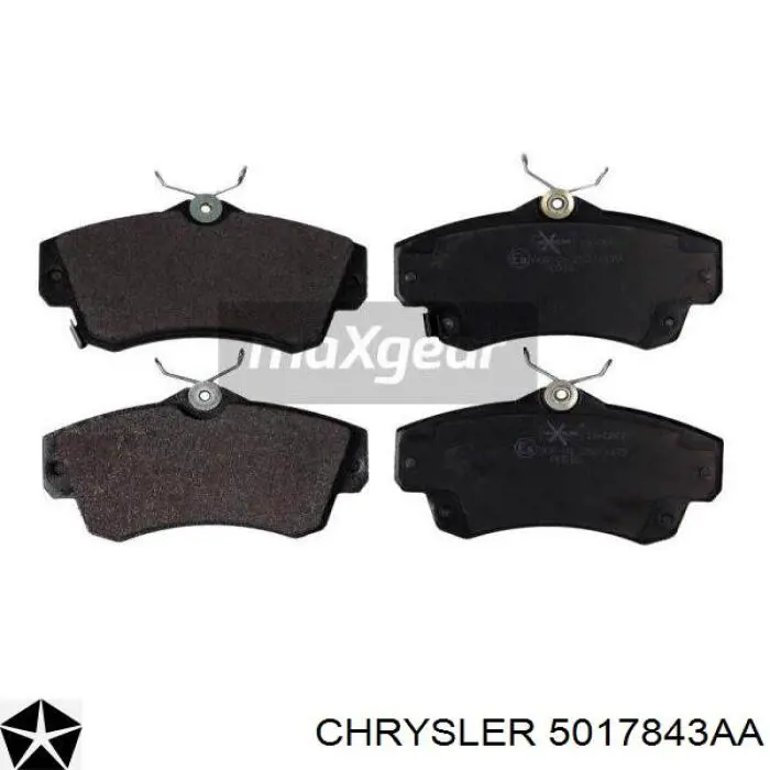 Передні тормозні колодки 5017843AA Chrysler