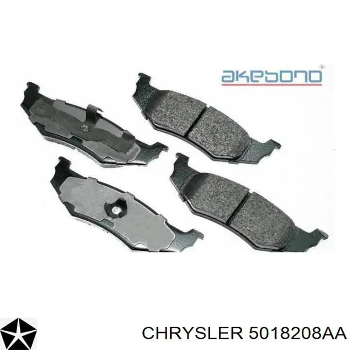 Купити 5018208AA Chrysler Задні колодки