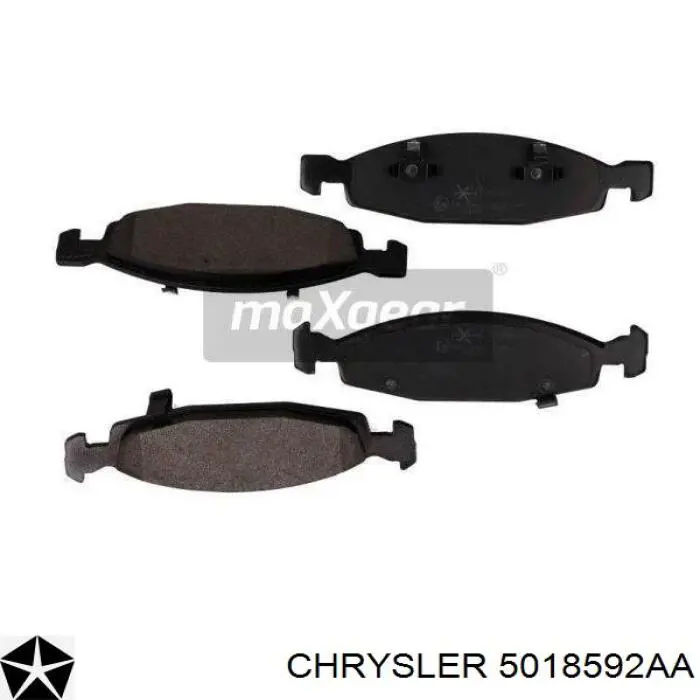 Гальмівні колодки Chrysler 5018592AA ціна, від 31.67 USD