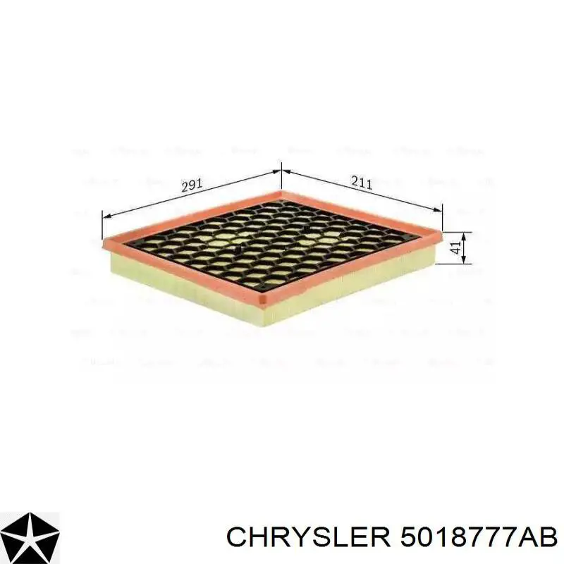 5018777AB Chrysler Повітряний фільтр двигуна