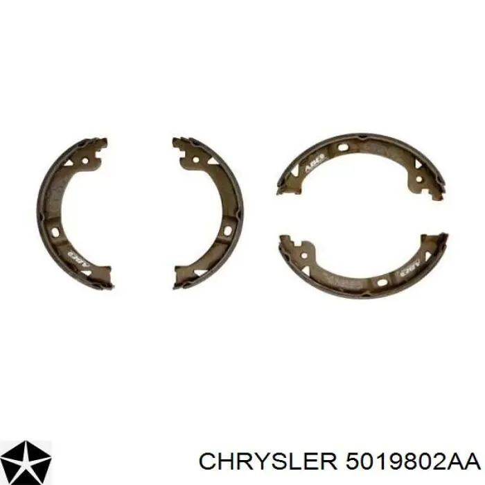 Колодки ручника / стоянкового гальма Chrysler 5019802AA ціна, від 20.74 USD