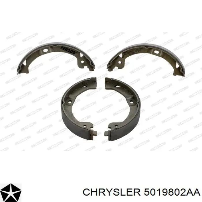Купити 5019802AA Chrysler Гальмівні колодки гальма стоянки