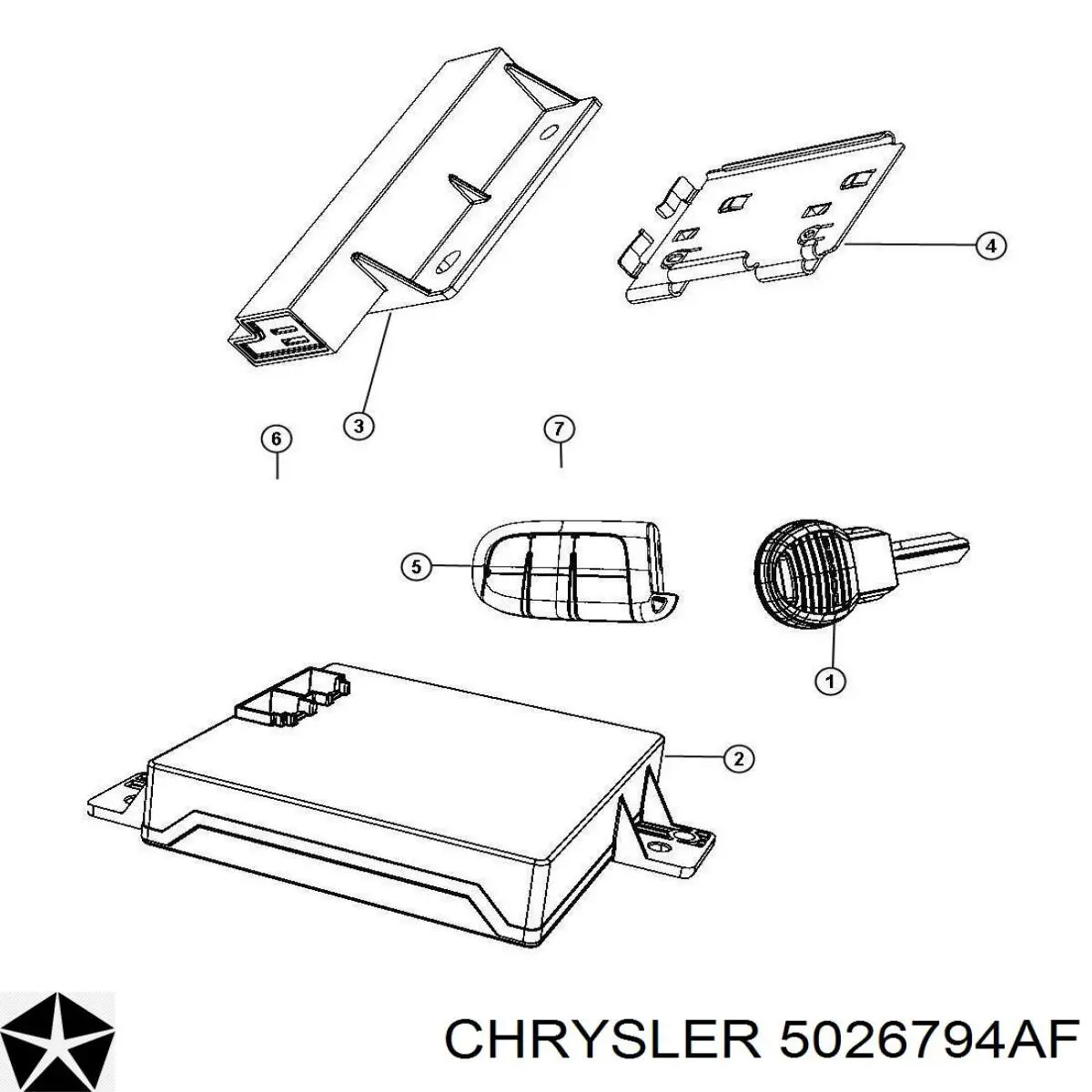  Chrysler 5026794AF ціна, від 1.29 USD