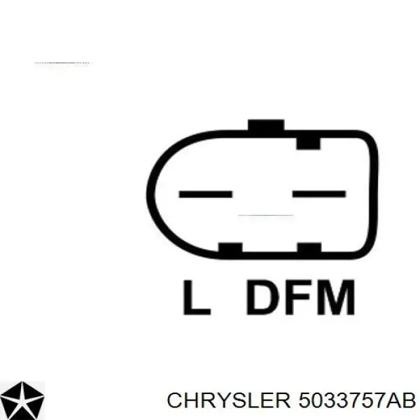 Генератор Chrysler 5033757AB ціна, від 214.48 USD