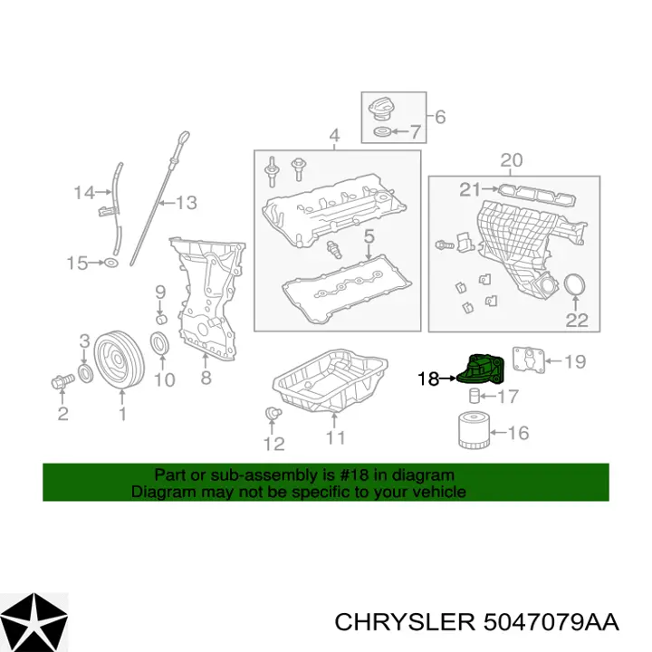  Chrysler 5047079AA ціна, від 6.30 USD