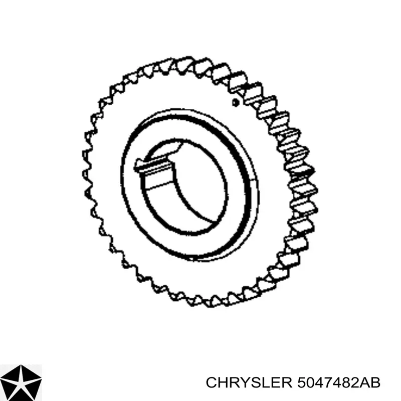 Зірка-шестерня приводу коленвалу двигуна 5047482AA Chrysler