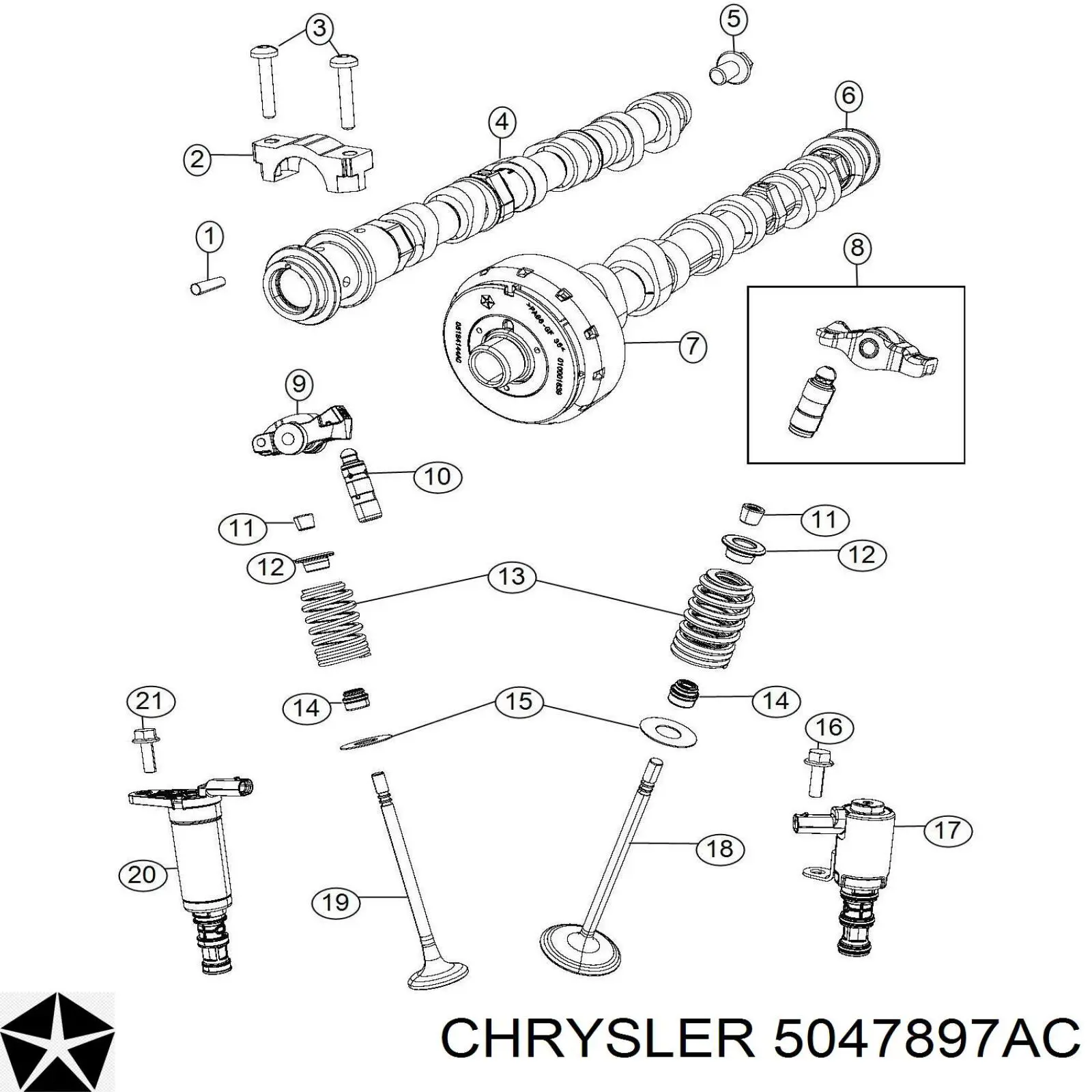 Купити 2T1188 WVE Клапан фазорегулятора