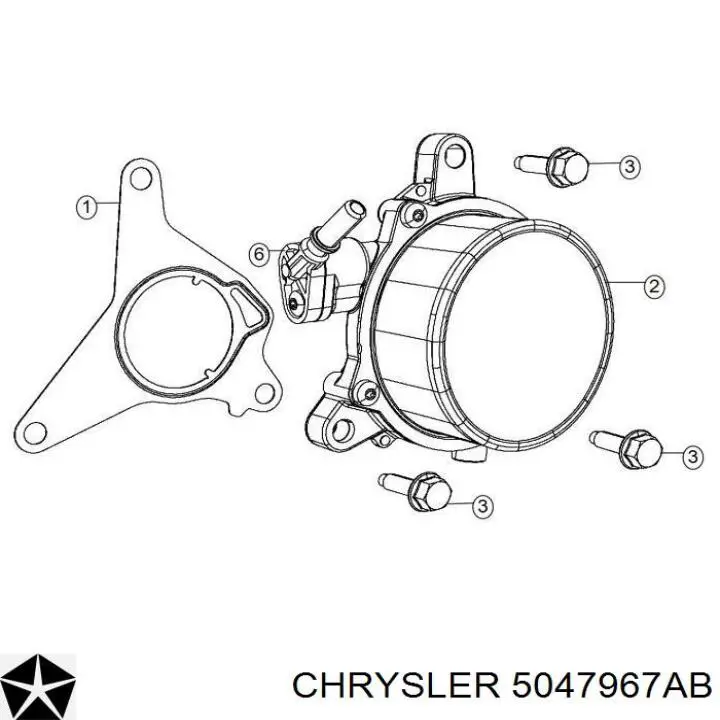 Насос повітряний 5047967AB Chrysler