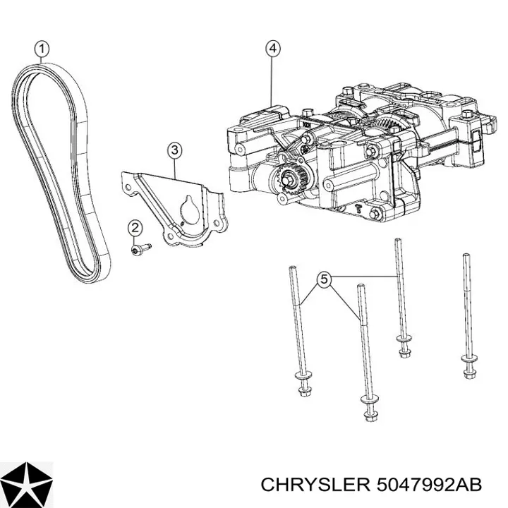 Балансувальний вал Chrysler 5047992AB ціна, від 101.35 USD