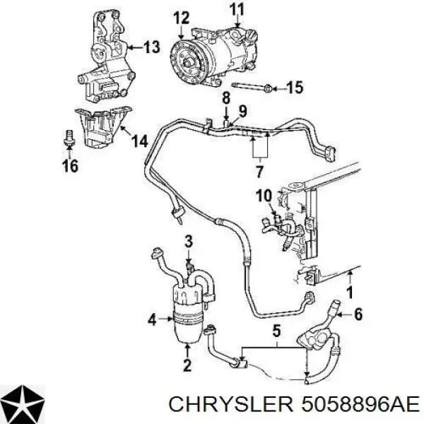  Chrysler 5058896AC ціна, від 97.72 USD