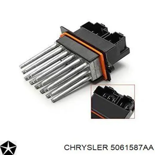 Резистор моторчика вентилятора A/C Chrysler 5061587AA ціна, від 33.42 USD
