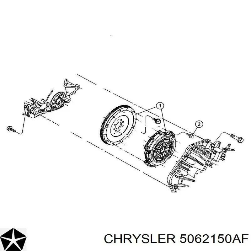 Комплект зчеплення (3 частини) Chrysler 05062025AD ціна, від 223.43 USD