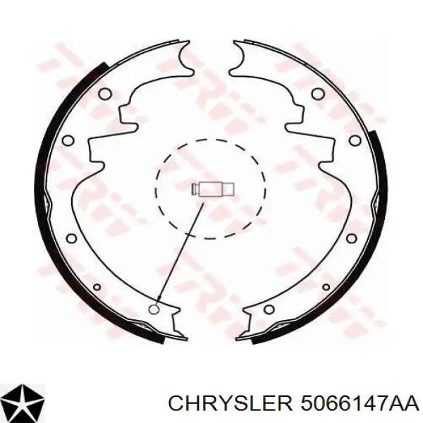 Колодки гальмові задні, барабанні 5066147AA Chrysler