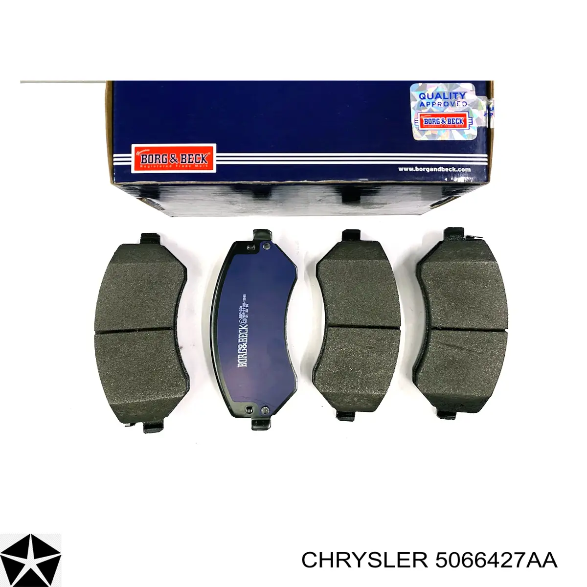 5066427AA Chrysler Передні гальмівні колодки