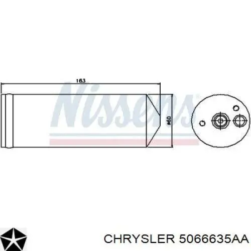 Купити 5066635AA Chrysler Ресивер-осушувач кондиціонера