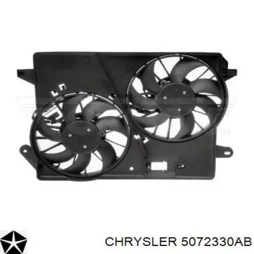Двигун вентилятора системи охолодження Chrysler 300 100 (Крайслер 300)