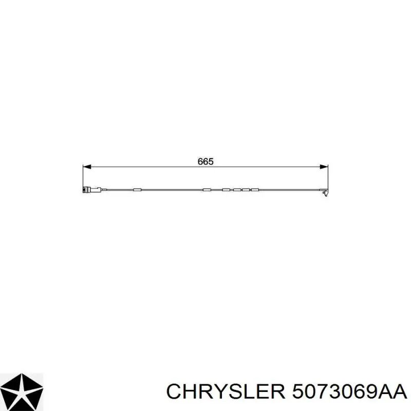 Диск гальмівний передній Chrysler 5073069AA
