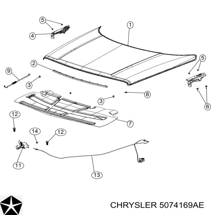  Chrysler 5074169AE ціна, від 9.90 USD