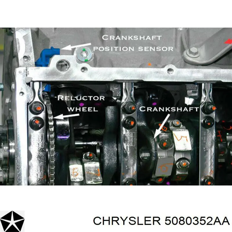 Купити 5080352AA Chrysler Датчик положення (оборотів) коленвалу
