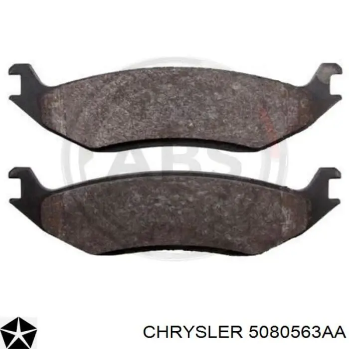Задні гальмівні колодки Chrysler 5080563AA ціна, від 23.70 USD