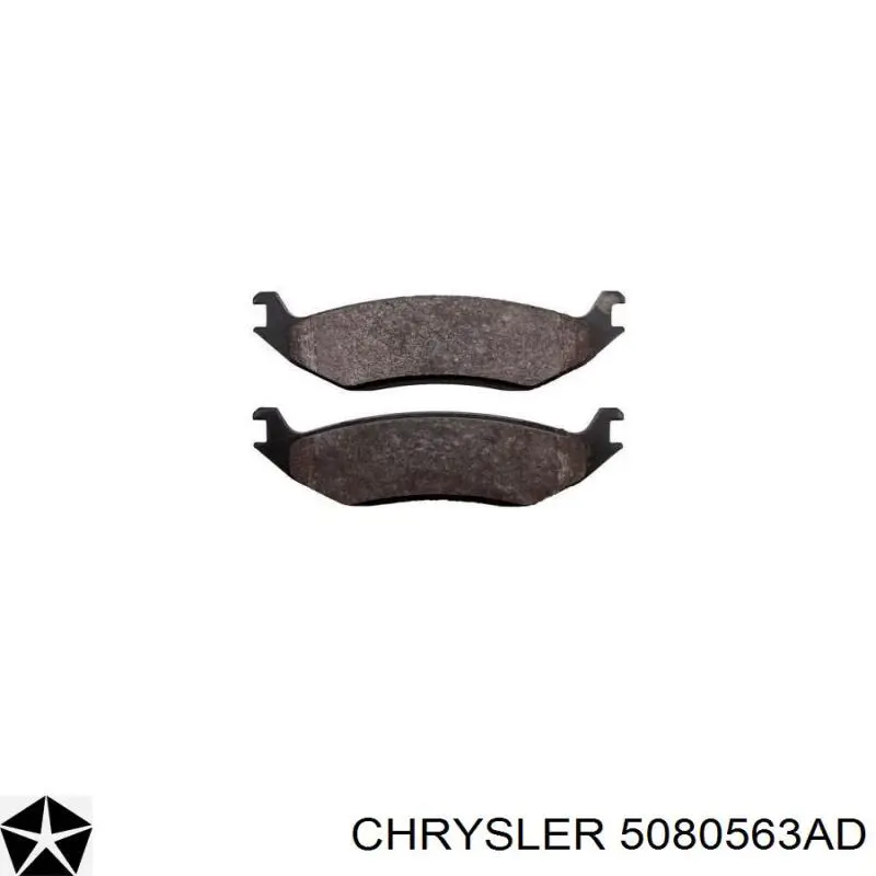 5080563AD Chrysler Колодки гальмівні задні, дискові