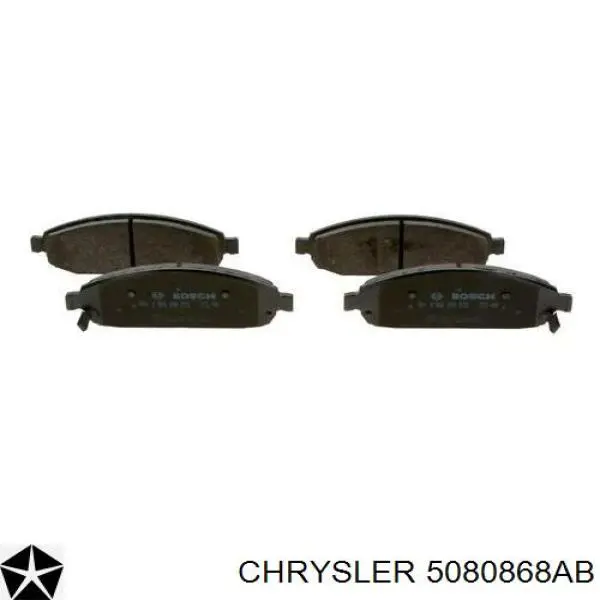 Купити 5080868AB Chrysler Колодки гальмівні передні, дискові