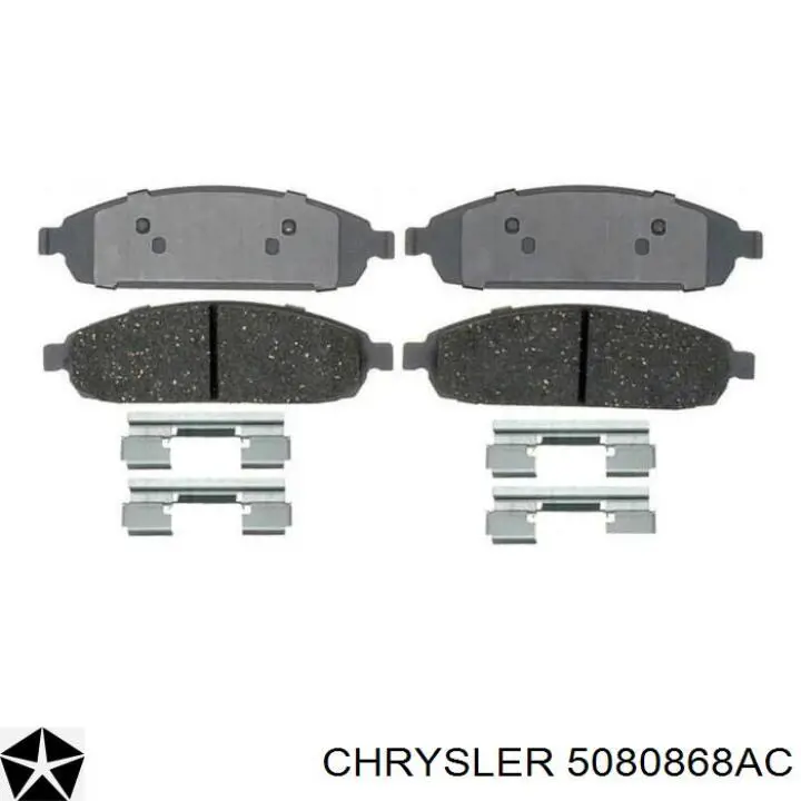 5080868AC Chrysler колодки гальмівні передні, дискові