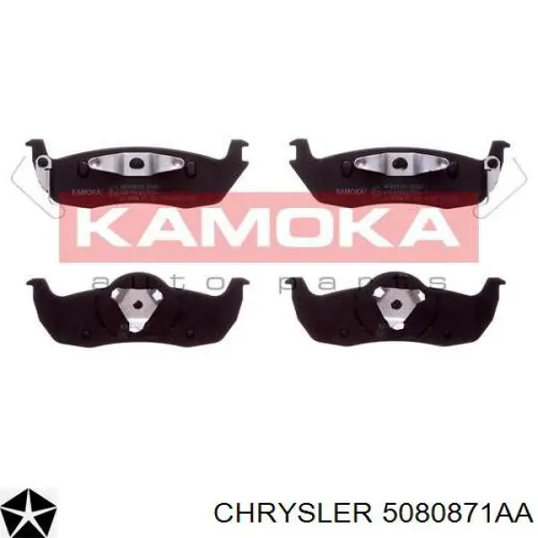 Задні гальмівні колодки Chrysler 5080871AA ціна, від 29.42 USD