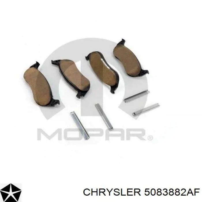 Задні гальмівні колодки Chrysler 5083882AF ціна, від 28.06 USD