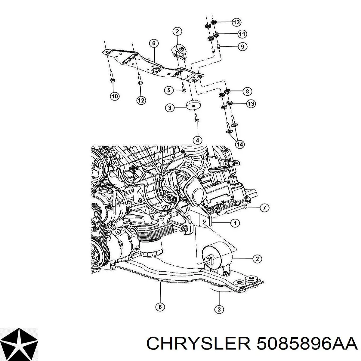  Chrysler 5085896AA ціна, від 12.67 USD