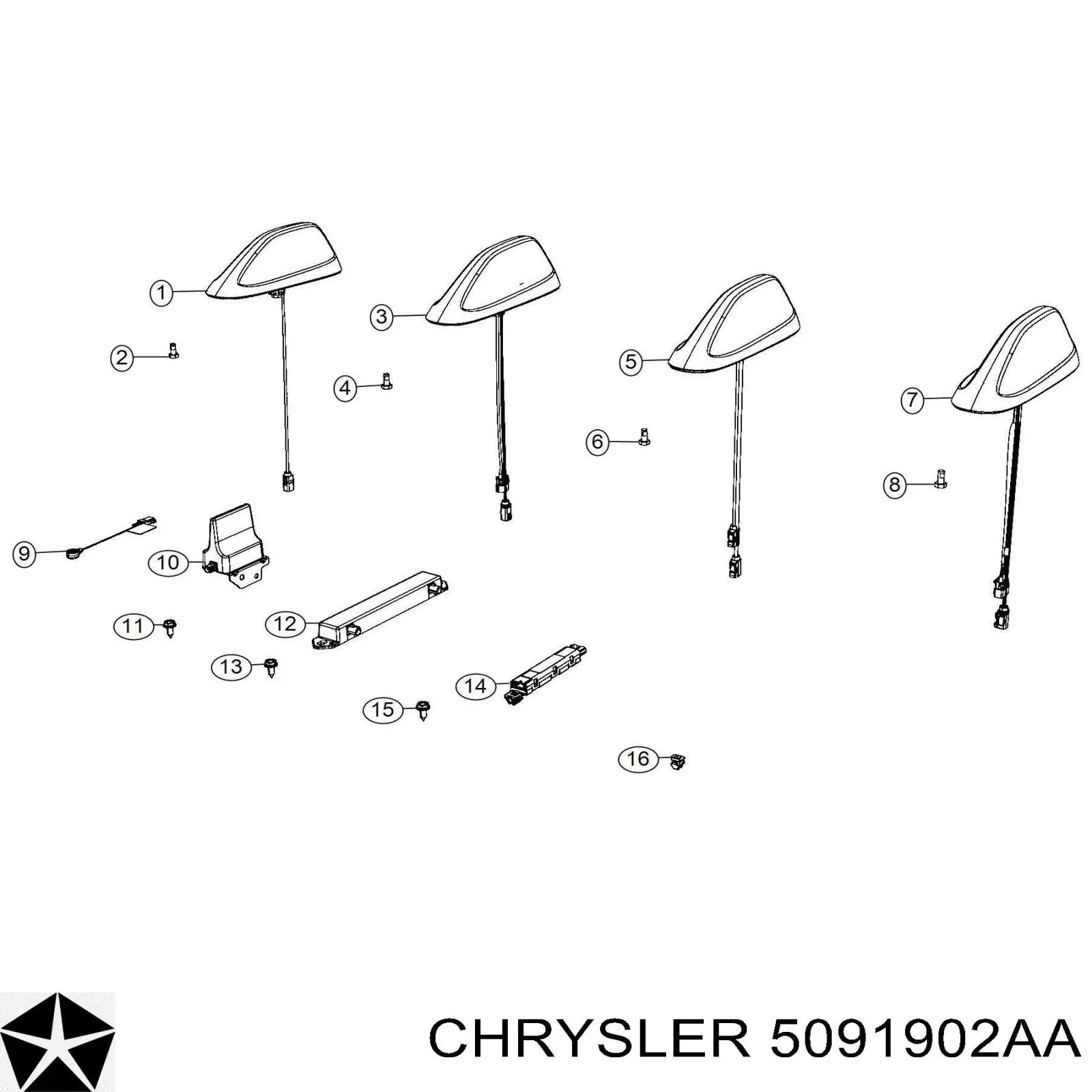  Chrysler 05091902AA ціна, від 150.62 USD