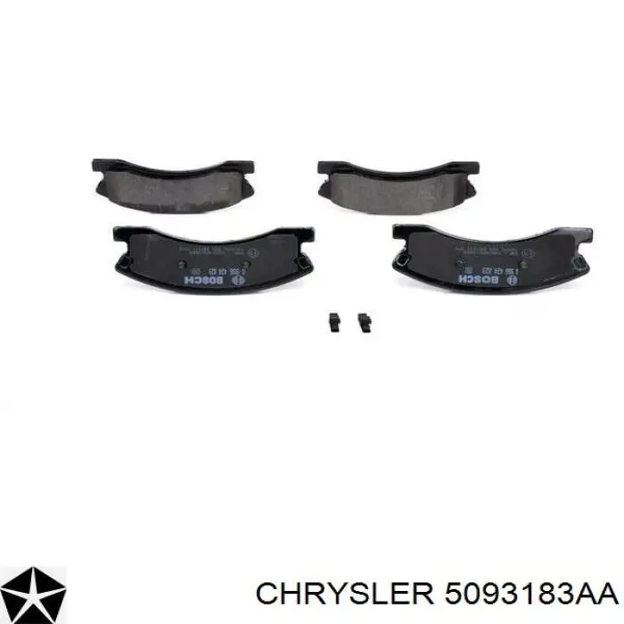 Гальмівні колодки Chrysler 5093183AA ціна, від 33.16 USD