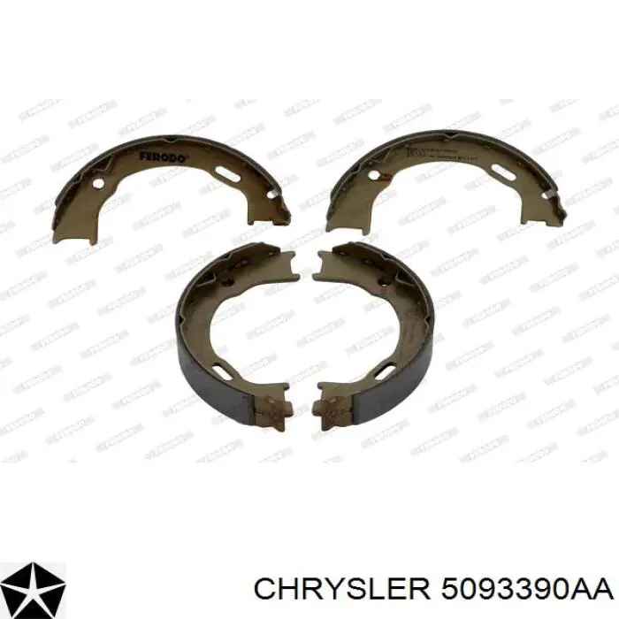 Колодки ручника / стоянкового гальма Chrysler 5093390AA ціна, від 24.23 USD