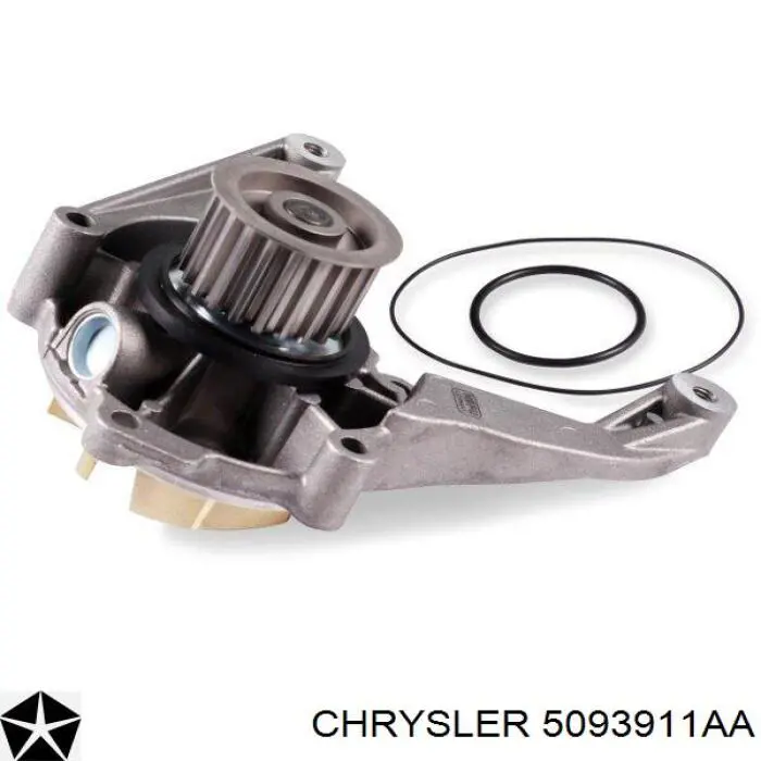 Купити 5093911AA Chrysler Помпа водяна (насос) охолодження, в зборі з корпусом